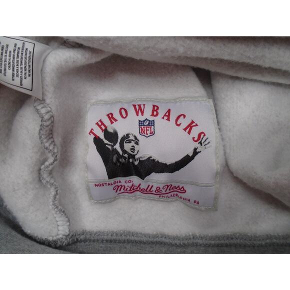 Chicago Bears Sweatshirt Mens Large Gray Blue Crew Neck Throwbacks NFL Football - Picture 11 of 12